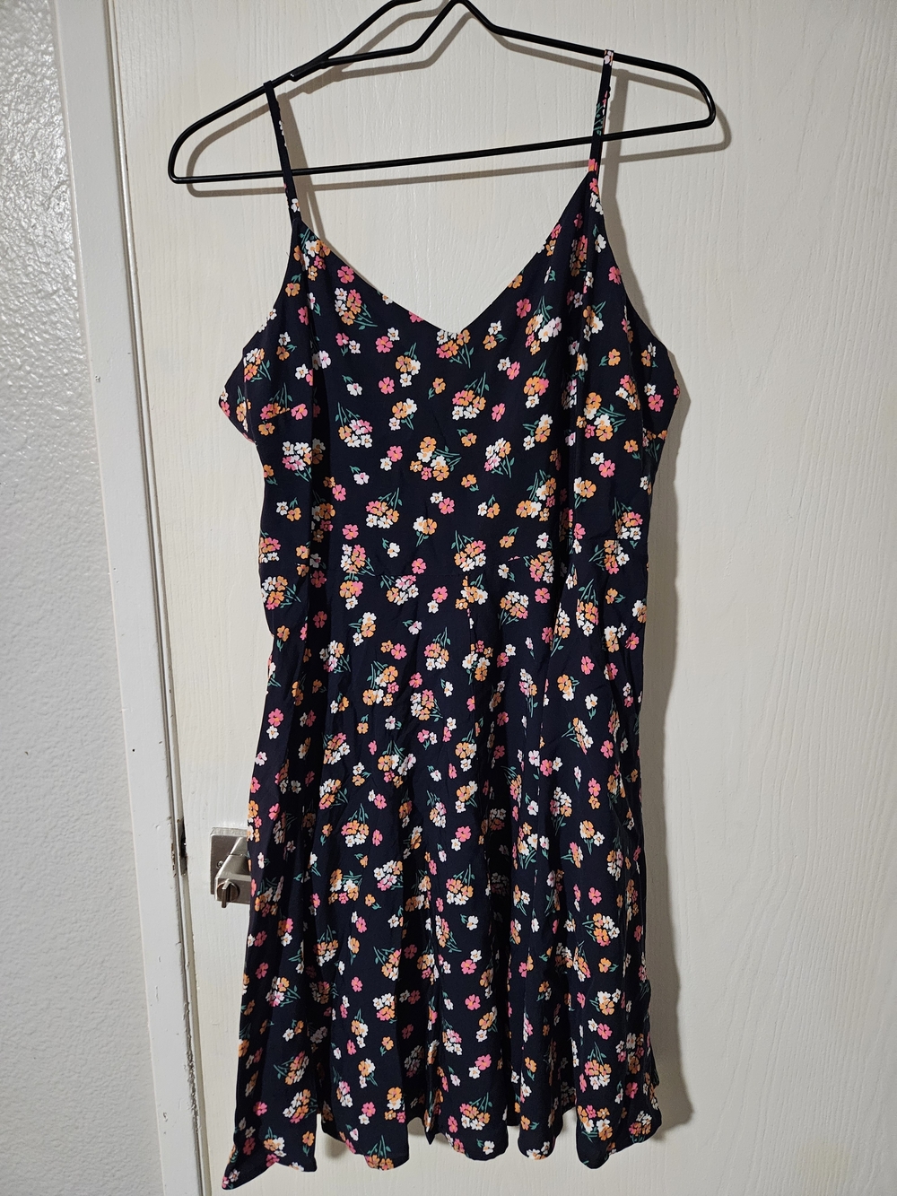GAP Navy Floral Spaghetti Strap Sundress